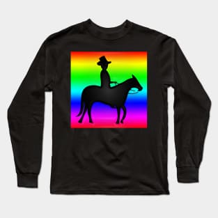 Western Era - Mexican on Donkey Long Sleeve T-Shirt